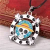 Necklaces Pendant MOSU 12/pcs Lots Anime One Piece Necklace Rotatable Luffy Cosplay High Quality Metal Jewelry Can Drop271G