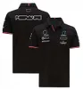 2021 neues F1-Fan-T-Shirt Poloshirt Herren schnell trocknende Kurzarm-Arbeitskleidung Formel-1-Rennanzug Teamuniform 242J