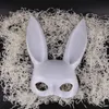 Maski imprezowe 10 kolorów seksowna kobieta maskarada biała urocza długie uszy królik karnawał Halloween Dekoracja Glow Supplie 220920
