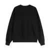 Love Mesh Spitze schwarzer Sweatshirt Frauen Herbst Winter neuer lässiger lockerer, fester Farbe Runde Nacken Langarm Pullover Top Female T220726