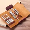 Kit per nail art Qmake da 10 pezzi Trippers di punta Set di strumenti di pedicure in acciaio inossidabile kit di taglio a formatori per regalo