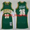 Basketball Gary Payton Jersey 20 Kevin Durant 35 Shawn Kemp 40 Red White Green Team Brepwable Throwback Vintage S-xxl