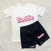 Dames trainingspakken 2-delige set yogabroek roze outfits Designer zomershorts Set Letter bedrukt T-shirt met korte mouwen Pak dames casual doek