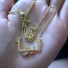 Benutzerdefinierte arabische Halskette mit Namen, Gold, personalisierbar, britischer Edelstahl, Charm-Schmuck für Damen und Herren, Geschenke 220722