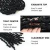 Farfalla Locs Crochet Trecce Capelli Estensione sintetica dei capelli Fatto a mano 2 colori tono Lungo 20 pollici Distressed Faux Locs Capelli all'uncinetto