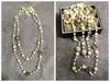 Mimiyagu Long Symulowany naszyjnik perłowy dla kobiet podwójnie warstwy Łańcuch SWEAT SWEAT BITETIRY 220705254K