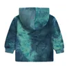 Enfants Tie Dye Vêtements Ensembles Vêtements De Marque Filles Imprimé Manches Longues Sweats À Capuche Pantalons Tenues Sweat Pantalon Costumes Garçons Mode Manteau Pantalon Vêtements De Loisirs 2pcs / Set BC797