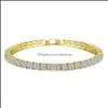 Tennis Bracelets Sieraden 18K Whiteyellow Gold vergulde sprankelende kubieke zirkoon CZ Cluster Bracelet Fashion Dames voor feesthuwelijk 28898715