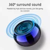 2022 TWS Super mini głośnik wielofunkcyjny sporty na świeżym powietrzu przenośny okrągły mały stalowy armat bezprzewodowy Bluetooth