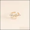 Küme halkaları mücevher eğirme moda kelebek kadın yüzüğü kristal açık basit ziyafet düğün tasarlanmış doğum günü hediyesi kız dha6d