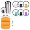 9 Colors 30oz 20oz Tumbler Magnetic Lids Replacement Spill Proof Slider Splash Ozark Trail Lid For Wide Mouth Vacuum Insulated Tumblers Coffee Cups