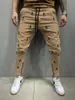 Мужские штаны Скелетон Печать Бэкги хип -хоп для мужчин Zipper Zipper Мужская брюки Slim Fit Casual Fitnes