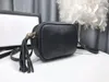 Классическая высококачественная роскошная дизайнерская сумка Soho Disco Bag Женские сумочки Crossbodys Camera Camera Camera Messenger Сумки с бахромой бесплатный корабль