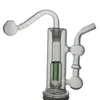 Mini Glass Oil Burner Bong Hookah set Water Pipes with Thick Pyrex Clear Heady Recycler Dab Rig Hand Bongs for Smoking