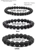 6/8/10mm Volcanic Lava stone Beaded Strands Elastic Bracelets Essential Oil Diffuser Bracelet For Men Women Jewelry