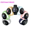 D18 Макарон умные часовые браслеты браслеты 1,44 дюйма водонепроницаемой сердечный рисунок Цветовый экран Sport Tracker Smart Watches