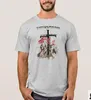 Men's T-Shirts Shadowy Templators Riding In Full Armor Graphic Templer Knight T-Shirt. Summer Cotton Short Sleeve O-Neck Mens T Shirt S-3XL