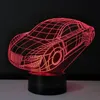 Night Lights Visual Light Car Shape Bedside Table Lamps For Children Portable Color Change Kids Lamparas Year Gifts NightlampNight LightsNig