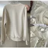 LE006 Klasyczna modna luksusowa design odwrotne zużycie 3D litera haftowa o szyja pullover swobodny luźne mężczyźni bluzy L1 T200904