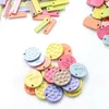 Charms 200 stks 16mm DIY Macaron Plastic Letters Kleine Hanger.Beads Voor Vrouw Sleutelhanger Ketting Haarspeld Sieraden Maken Accessoires 2022