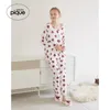 Hem Slitage Gelato Pique Pyjamas För Kvinnor Ställ Kvinnors Sömnplattor Lounge Underkläder Damer Roomwear Sleepwear Modal 220329