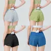 Lu-17 Womens Sport Ty Shorts Casual Fitness Yoga Leggings Lady Girl Workout Gym Underwear Running Fitness With Zipper Pocke271L