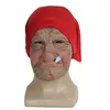 Party Masks Smoke Grandma Realistic Old Women Face Mask Halloween Horrible Latex 220823