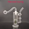 10mm 여성 미니 유리 물 담뱃대 오일 장비 봉지 두꺼운 pyrex 머리 워터 파이프 Dab rigs 파이프 흡연