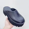 Nieuwe luxe sandalen Designer Woman Slipper Topkwaliteit Summer Fashion Jelly Slide High Heel Slippers Brand Casual schoenen Dames Leer Alfabet Buiten Board Strandschoen