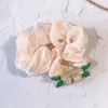 Nuova moda ragazza coreana dolce gardenia imitazione seta intestino crasso capelli anello temperamento accessori per capelli coda di cavallo delle donne