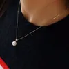 Pendant Necklaces Natural Akoya Seawater Pearl Necklace Pearly Beautiful Beads Full And Round Simple Style Fashion Light Luxury Jewelry SPPe