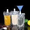 Driver bolsas de sucção bolsa de leite leite de chá de suco de suco de suco de proteção ambiental descartável sacos líquidos transparentes