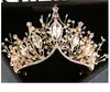 Designer huvudbonad headpieces crystal diamant brud bröllop hår cap dance crown auto show performance peadband bn14