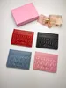 Portacarte da donna classico intero Cartella porta carte di credito semplice alla moda Mini portafoglio multi-card piccolo cambio 10,5 8 cm