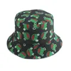 Berets Cute Frog Bucket Hat For Women Men Panama Summer Outdoor Reversible Fishing Cap Cartoon Froggy HatBerets