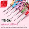 Fenice Professional JP440C Colorful 6.0 6.5 polegada Curvado Grooming Tesoura Pet Scissor para Cães Cats 220423