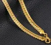 COLLIER PLAQUÉ Or 18 carats Chaîne à maillons cubains Miami pour hommes 3 mm à 6 mm 24"