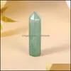 Sten lösa pärlor smycken naturliga 32 mm hexagonala prisma ornament reiki helande chakra kvarts mineral kristall tumlade ädelsten ha dhn6l