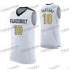 THR 10 Darius Garland Vanderbilt Commodores College Basketball Jersey Darius Garland White Black Yellow Basketball Jerseys