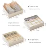 Storage Bags Household Wardrobe Underwear Box Fabric Drawer Dormitory Female Bra Socks Finishing BoxStorage