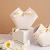 Gift Wrap PCS Nordic Style Leather Candy Box Creative Heart-Shaped Pearl Ribbon Handbag Wedding Holiday Party Packaging Small BoxGift