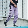 LACIBLE Harajuku Брюки-карго Мужские уличные мужские повседневные брюки-шаровары с эластичной резинкой на талии в стиле хип-хоп 220509