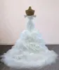 Настоящее изображение роскошные русалочные свадебные платья любимая обезвреживание свадебных платье