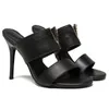 Sommar Lofty Flat Leather Sandaler Öppet Toe Läder, Cool Ankelband Kvinnor Bröllopsfestklänningskor