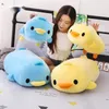 Macio fofo adormecida Duck Bruch Toys Cartoon Animal Kawaii Sleeping Shea Sofá Pillow Birthday Birthday Presente de Natal 40cm 50cm LA392