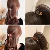 Fashion Rhinestone Clamps Women Metal Geometric Velour Out Heart Mini Hair Claw Clip Top for Wedding Hair Accessories