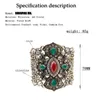 Bangle Sunspicems Vintage Grandi braccialetti turchi Braccialetti a forma di C Retro Color oro Donna Gioielli da sposa in resina Regalo da sposa Raym22