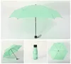 Ny!! UPS Mini Sunny and Rainy Paraplyas Pocket Paraply Light Weight Five-Folding Parasol Women Portable Travel Umb