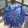 30pcs Classic multicolor Noble Elegant Palace Style Long Arm Mariage Umbrellambroidy Gingham Lace Parasol Pae137152881394