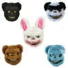 Rabbit Cosplay Mask Halloween Party Scary Head Cover Halloween Carnival Costume Access